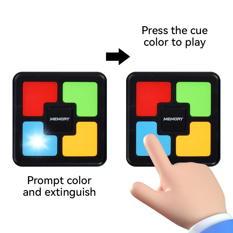 Kids Montessori Educational Memory Game Machine with Lights Sounds Toy Interactive Game Memory Training Game Funny Puzzle Toys - Image 2