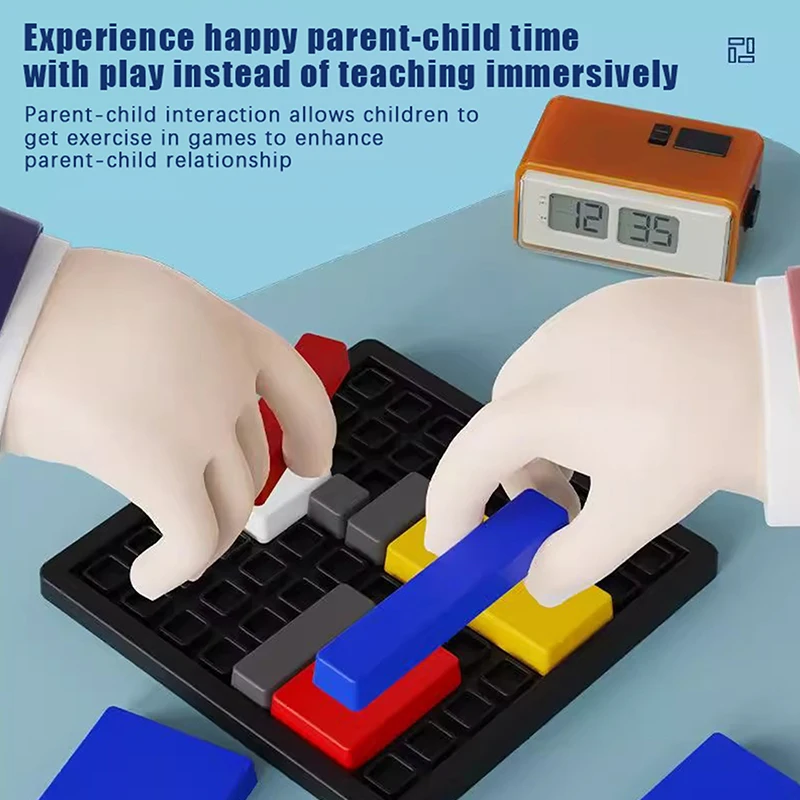 Toddler Logical Thinking Training Puzzles Toy Montessori Cubes Board Games Parent-child Interactive Educational Toys Party Games - Image 2