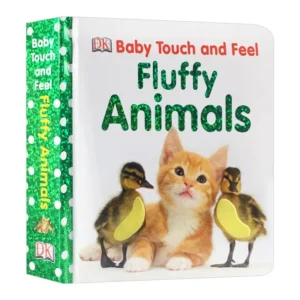 DK, Baby Touch and Feel Fluffy Animals, Baby Children's books aged 1 2 3, English picture book, 9781409376019