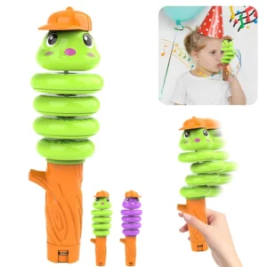 Whistling Snake Toy Twisting Whistle Animal Noise Makers Toddler Decompression Swinging Balance Toy Preschool Educational Toy