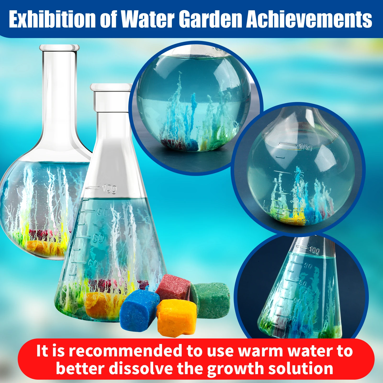 DIY Water Magic Mini Growth Stones, Science Toys, Christmas/Halloween/Thanksgiving/Easter/New Year Gifts - Image 3