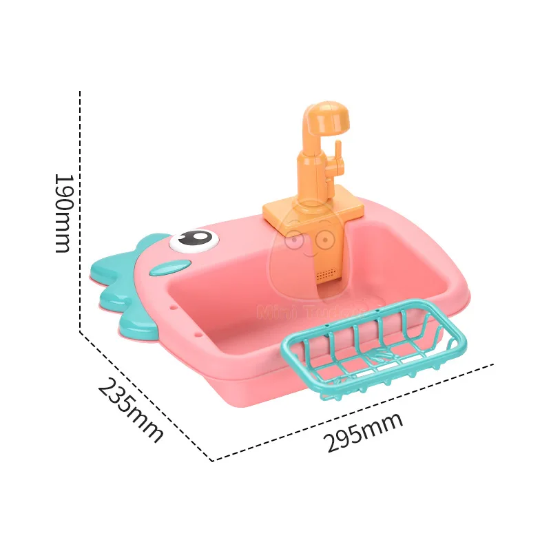Kids Toy Pretend Play Kitchen Electirc Water Machine Wash Fruit Vegetable Game Early Educational Toys For Children Birthday Gift - Image 6