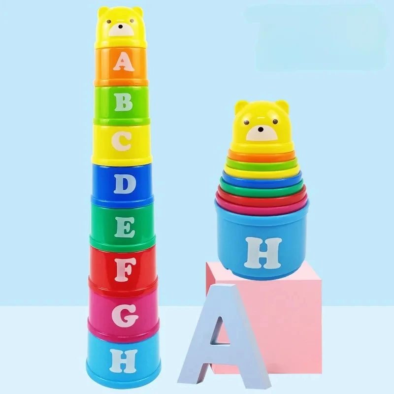 Kid Brain Response Battle Fold Cup Hand Speed Competition Fold Cup Baby Stack Game Early Education Puzzle Train Board Games Toy - Image 6