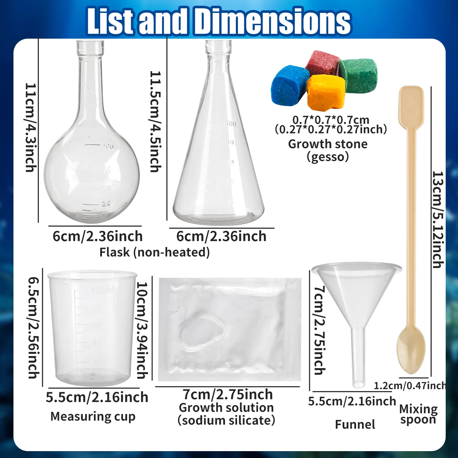 DIY Water Magic Mini Growth Stones, Science Toys, Christmas/Halloween/Thanksgiving/Easter/New Year Gifts - Image 2