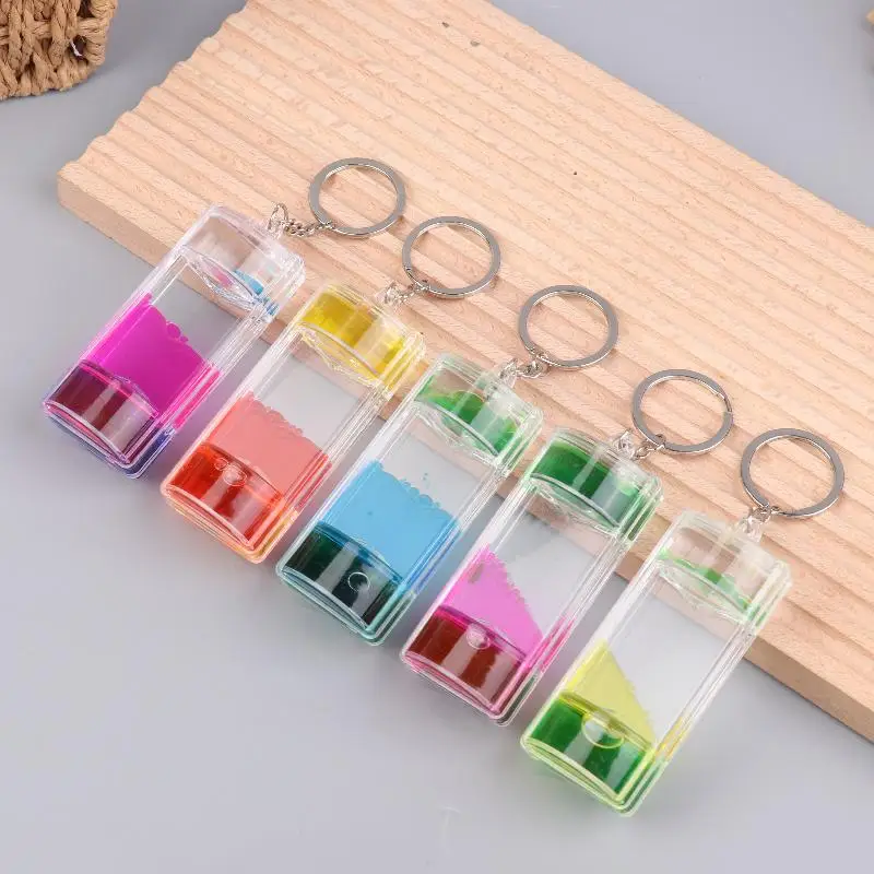 Creative Decompression Two-Color Liquid Oil Leak Acrylic Liquid Hourglass Timer Oil Drop Craft Desktop Decoration Exquisite Gift - Image 3