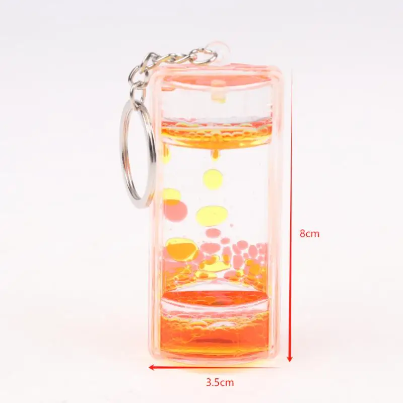 Creative Decompression Two-Color Liquid Oil Leak Acrylic Liquid Hourglass Timer Oil Drop Craft Desktop Decoration Exquisite Gift - Image 6