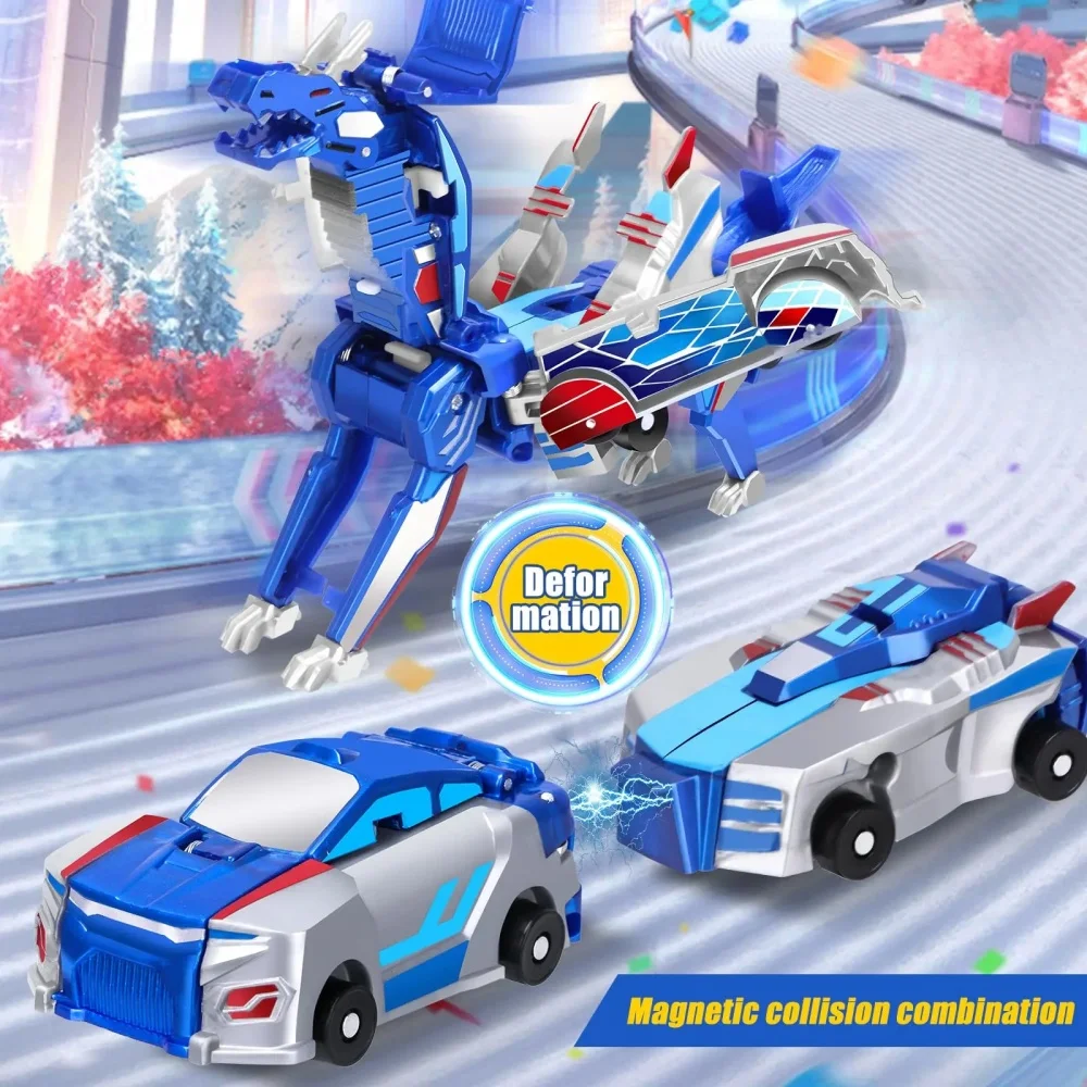 New 2-in-1 Magic Transformation Car: Converts into Horse with Magnetic Collision Deformation Technology, Holiday Gift Toy - Image 2