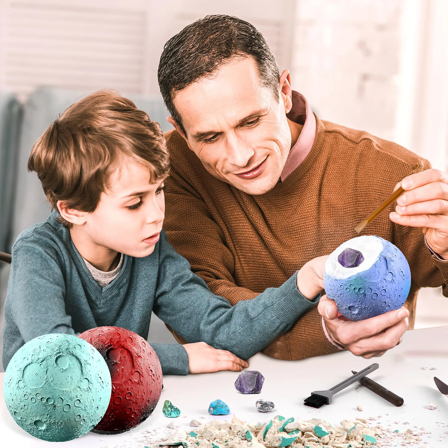 Children's Archaeology Digging Treasure Planet Gem Ore Exploration of The Solar System Mining Science Education Educational Toys - Image 2