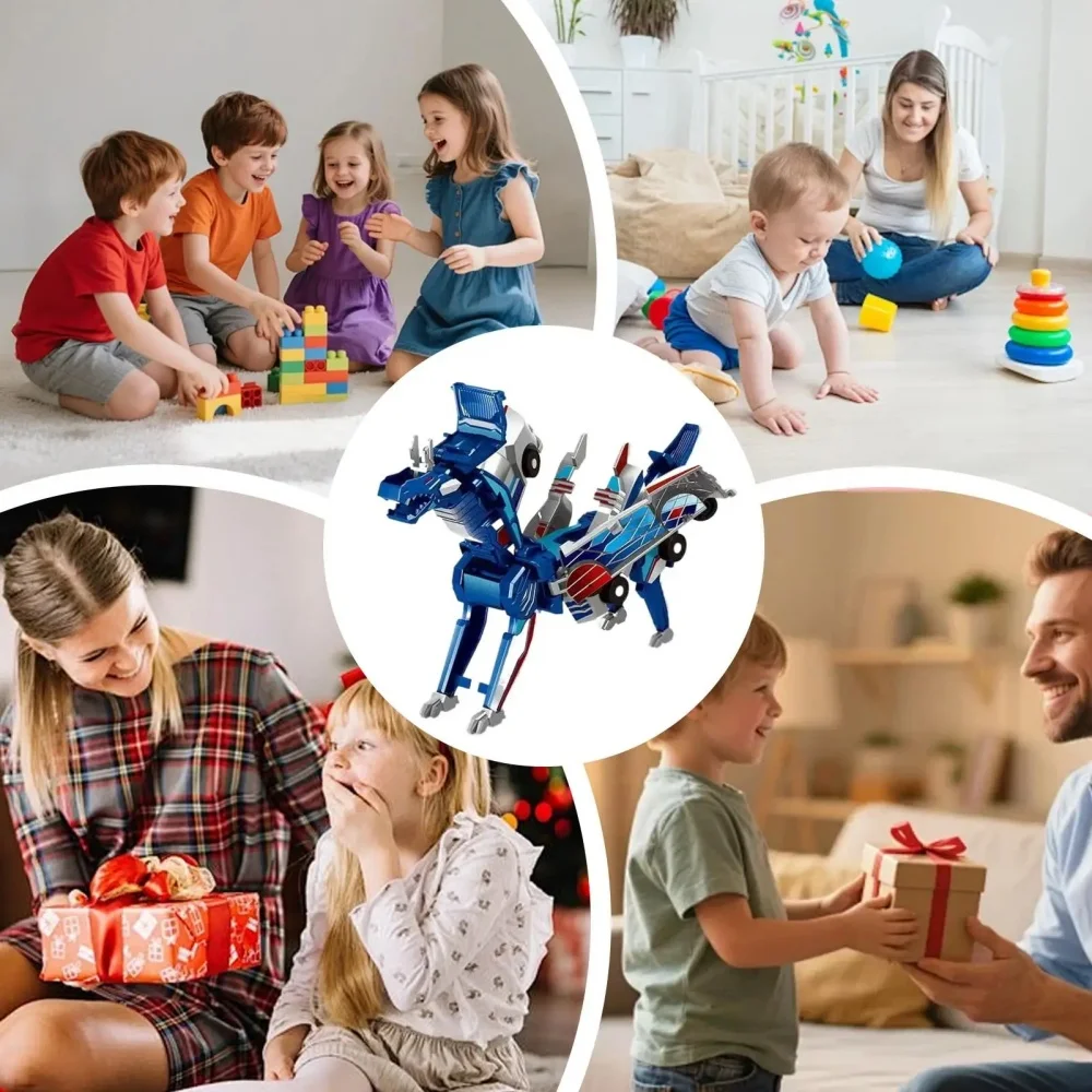 New 2-in-1 Magic Transformation Car: Converts into Horse with Magnetic Collision Deformation Technology, Holiday Gift Toy - Image 6