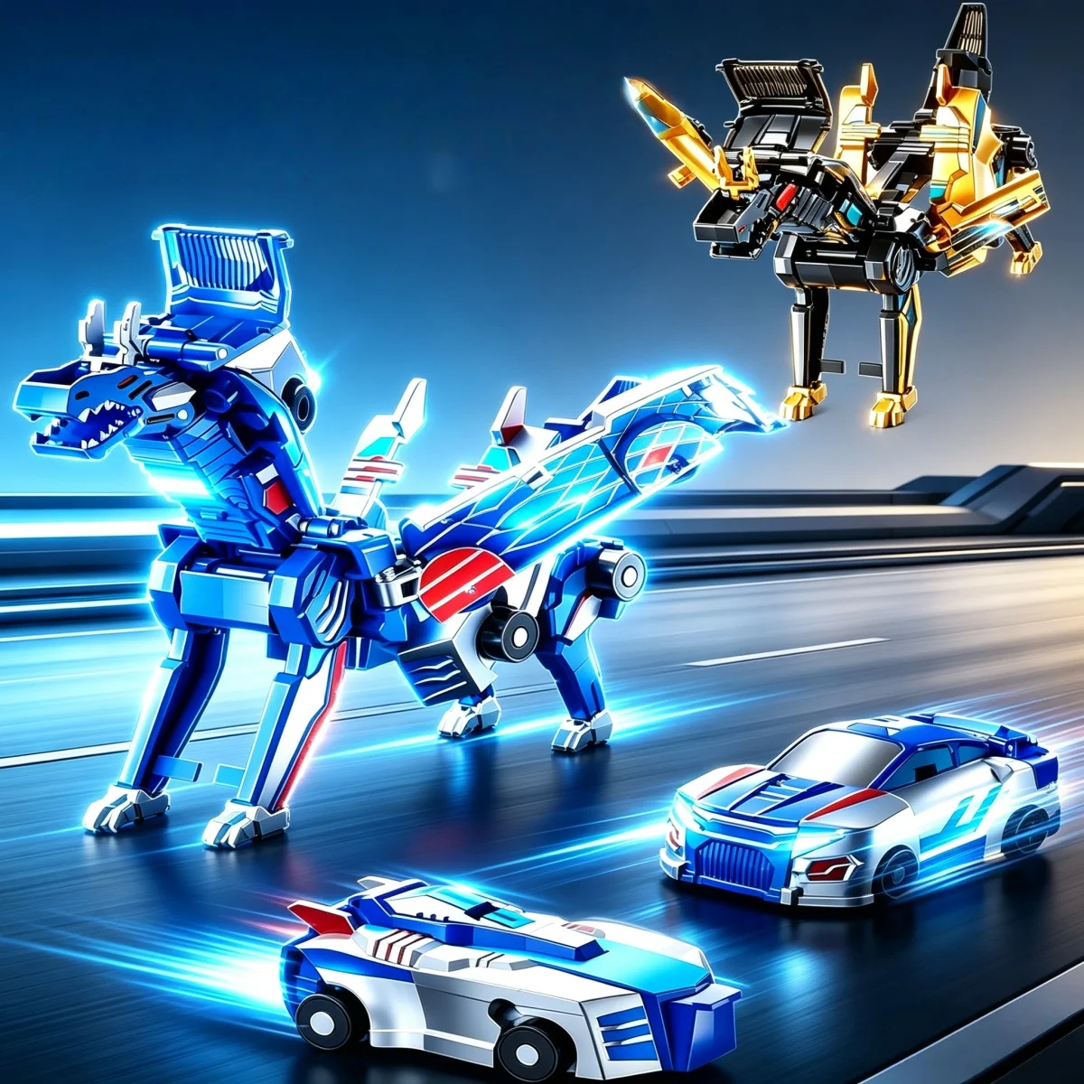 Collision Transforming Dinosaur Car Toy Magnetic Dinosaur Transformer Car Transform into Dinosaurs Fun Transforming Cars