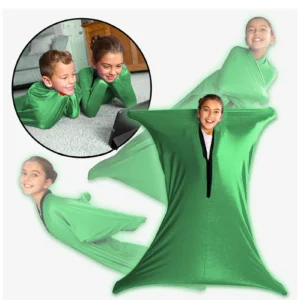 Autism Sensory Sock Autism Sensory Sock Full Body Wrap Relieve Stress Stretchy Breathable Dynamic Movement Sensory Sock Green