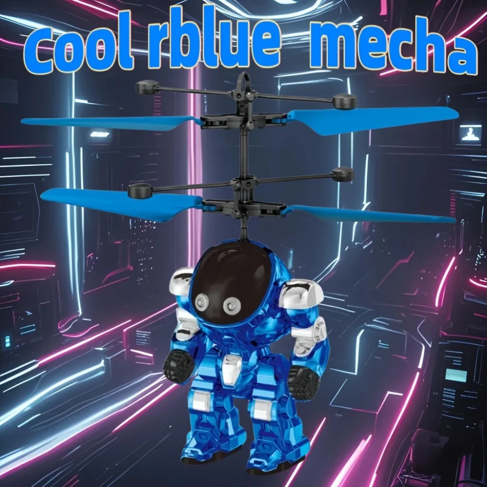 Levitating Luminous Flying Robot Astronaut Toy Aircraft Hand-Controlled Drone Interactive with Lights Outdoor Toys for Kids Gift - Image 3