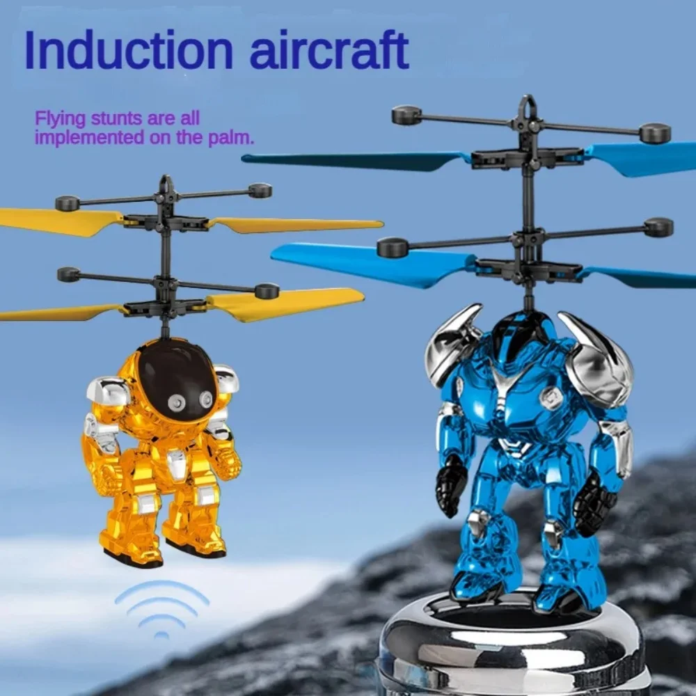 Levitating Luminous Flying Robot Astronaut Toy Aircraft Hand-Controlled Drone Interactive with Lights Outdoor Toys for Kids Gift - Image 6